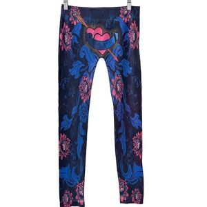 LOVE Heart & Floral Leggings size Large